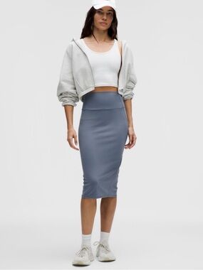 Lululemon Nulu Slim-Fit High-Rise Midi Skirt NWT
